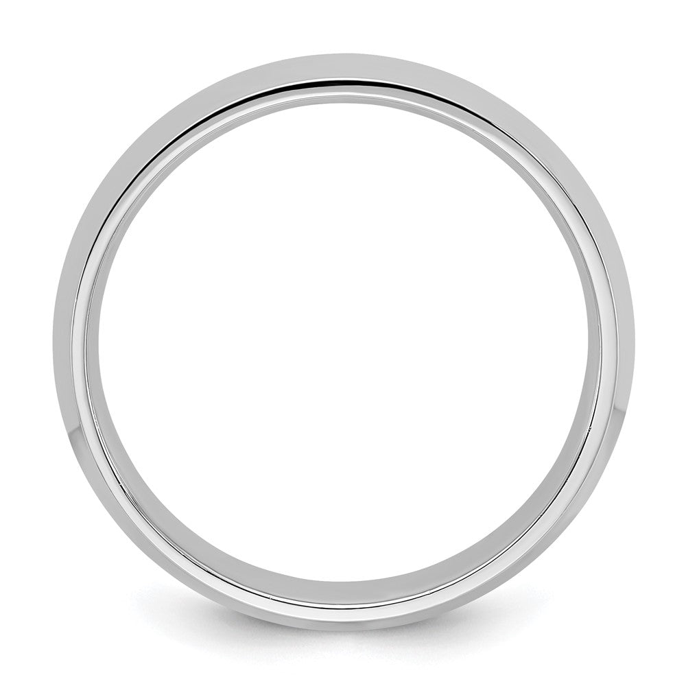 10k White Gold 4mm Knife Edge Comfort Fit Wedding Band Ring