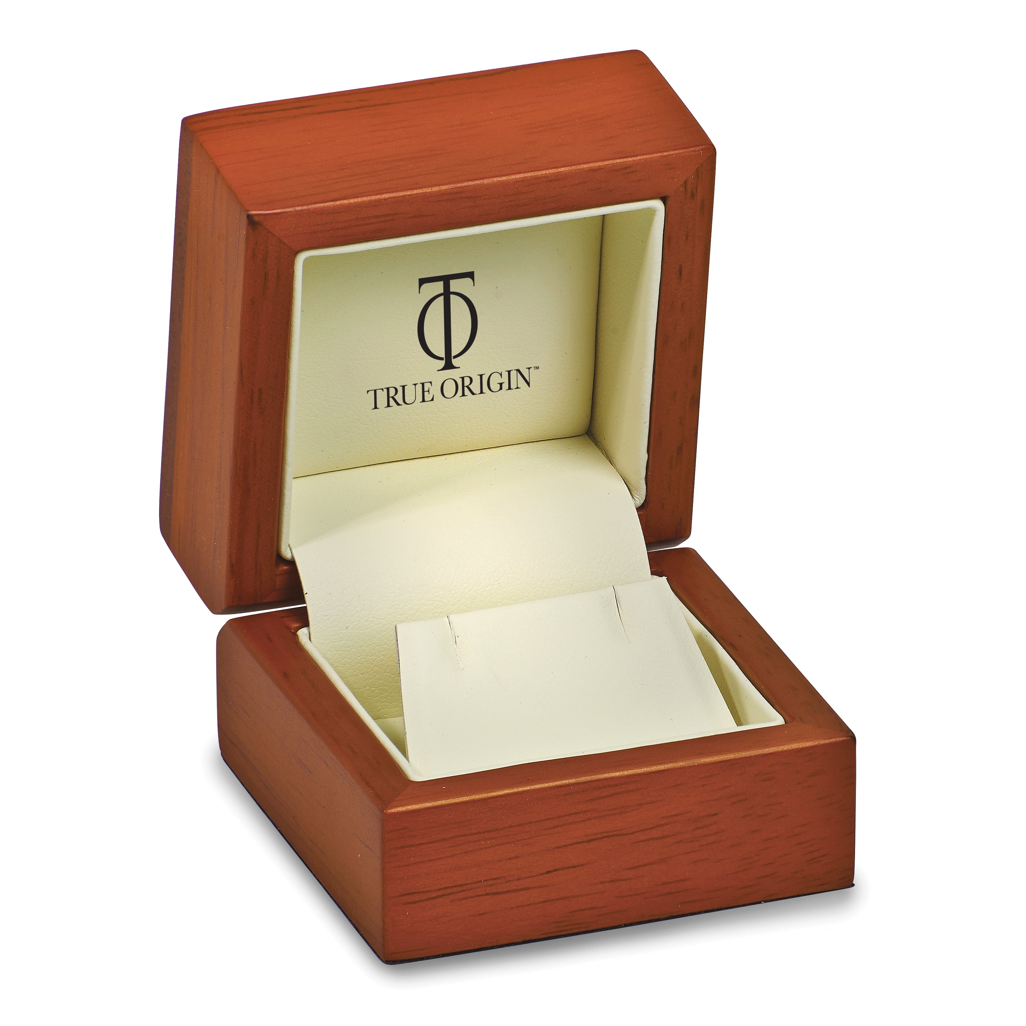 14K Yellow Gold True Origin 1/2 Carat Lab Grown Diamond Vs Def Three Stone Post Stud Earrings