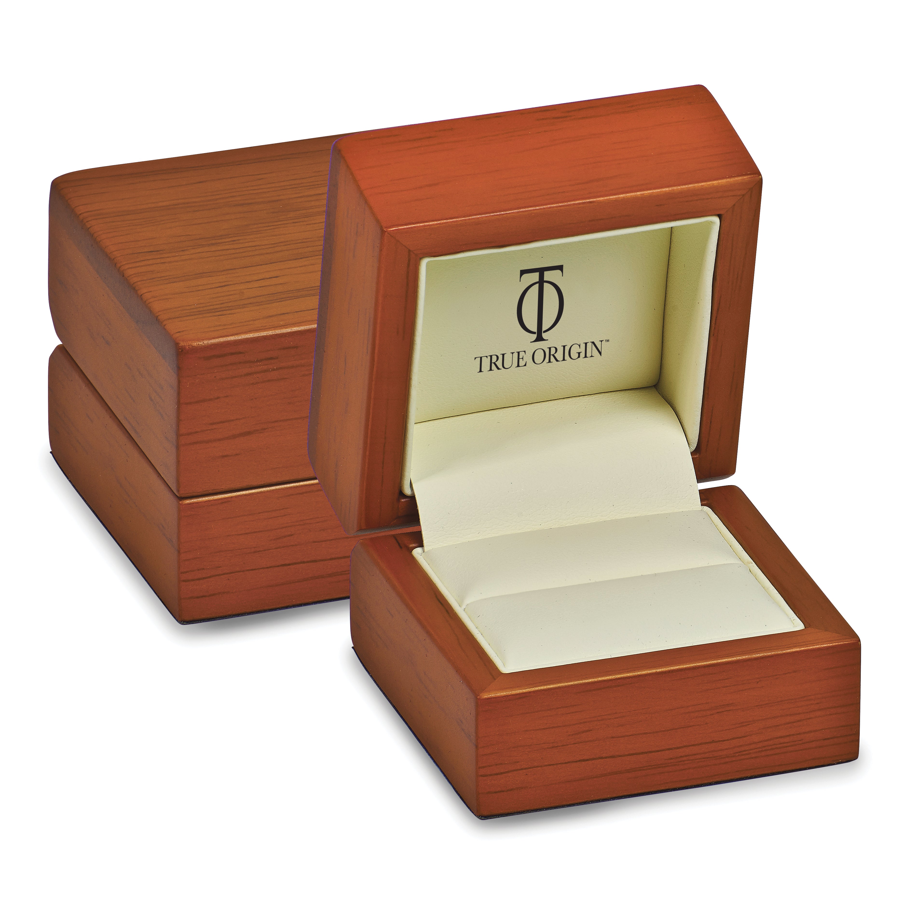 14K White Gold True Origin Men'S 1/2 Carat Lab Grown Diamond Vs D E F Polished Five Stone Miligrain Size 10.5 Band