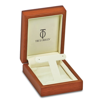 14K Yellow Gold True Origin 1 Carat Lab Grown Diamond Vs Def Patented Safety Clasp In And Out Hoop Earrings