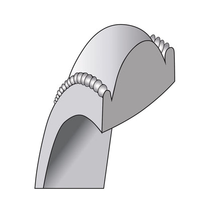 10K White Gold 10Kw 6.5mm Milgrain Comfort Fit Band Size 9