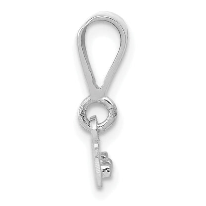 14k White Gold 14kw Medium Polished Top Charm