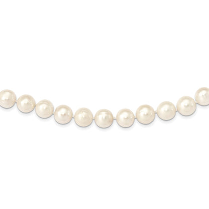 14K Yellow Gold 11 12mm White Near Round Freshwater Cultured Pearl 28 Inch Necklace