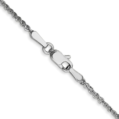 14K White Gold 18 Inch 1.7mm Ropa With Lobster Clasp Chain Necklace