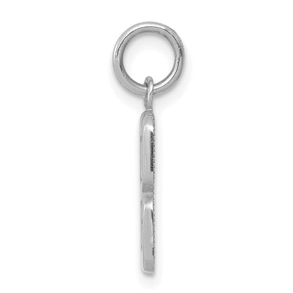 14k White Gold 14kw Small Polished Number 8 Charm