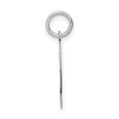 14k White Gold 14kw Small Satin Number 2 Charm