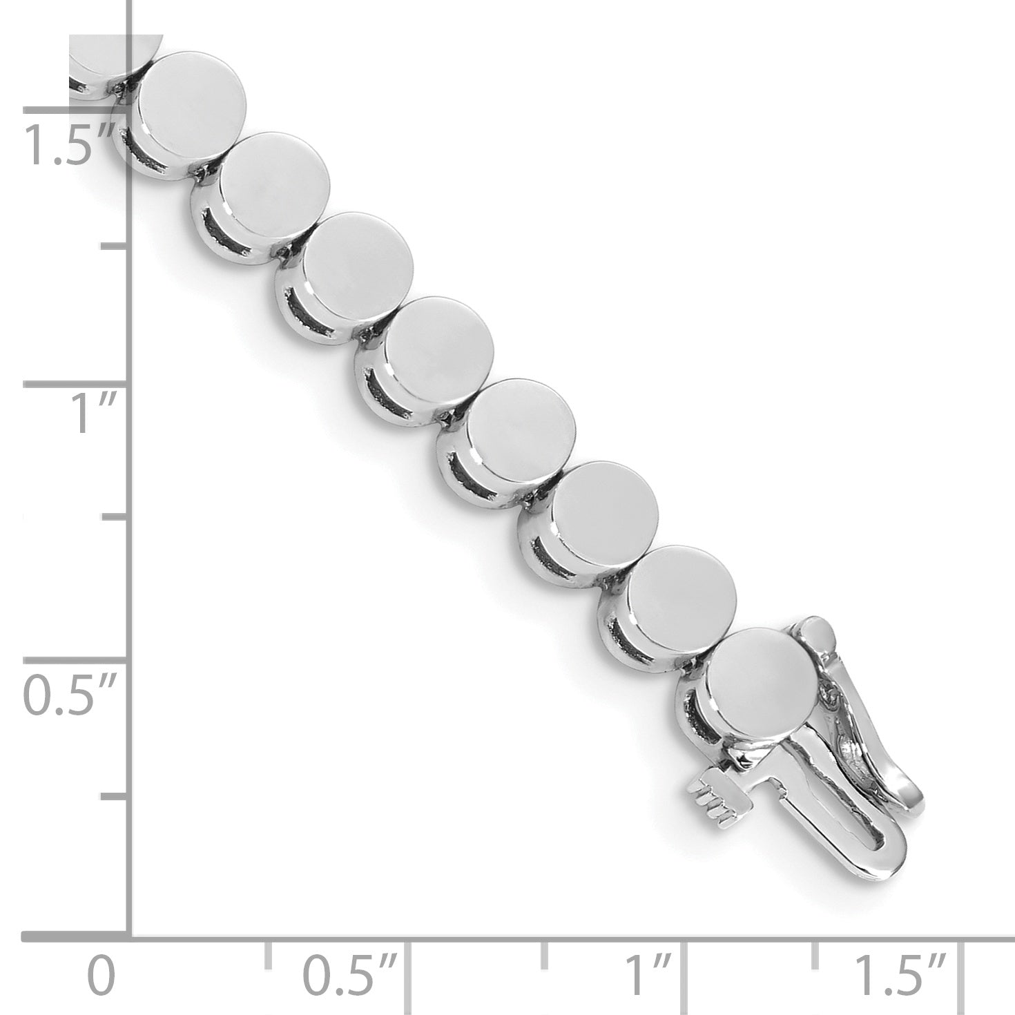 14K White Gold Holds 32 Stones Up To 4mm Round Add A Diamond 7 Inch Bracelet