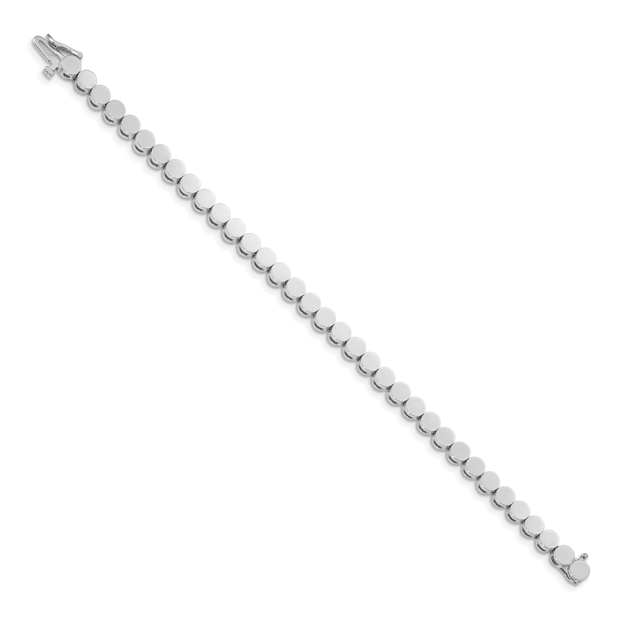 14K White Gold Holds 35 Stones Up To 3.5mm Round Add A Diamond 7 Inch Bracelet