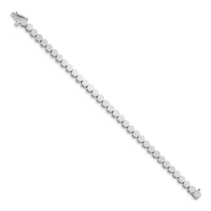 14K White Gold Holds 35 Stones Up To 3.5mm Round Add A Diamond 7 Inch Bracelet