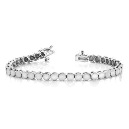 14K White Gold Holds 35 Stones Up To 3.5mm Round Add A Diamond 7 Inch Bracelet