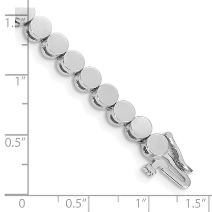 14K White Gold Holds 35 Stones Up To 3.5mm Round Add A Diamond 7 Inch Bracelet