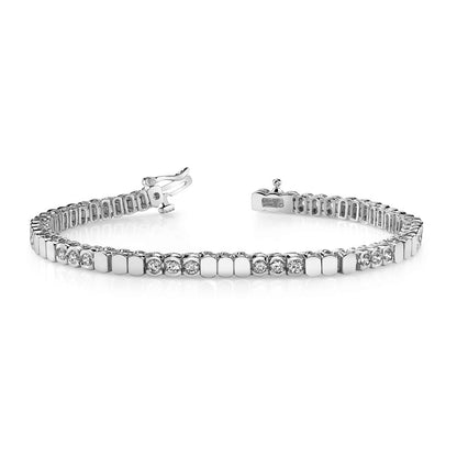 14K White Gold Holds Up To 60 2.5mm Stones Add A Diamond Tennis Bracelet Mo