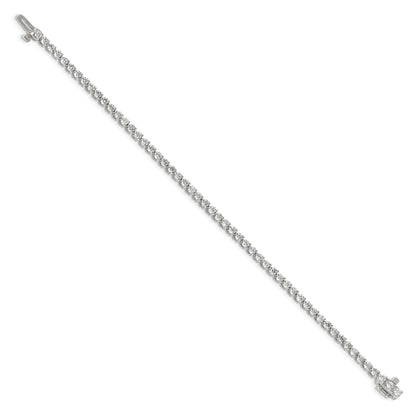 14K White Gold True Origin 2 3/4 Carat Lab Grown Diamond Vs D E F Tennis Bracelet