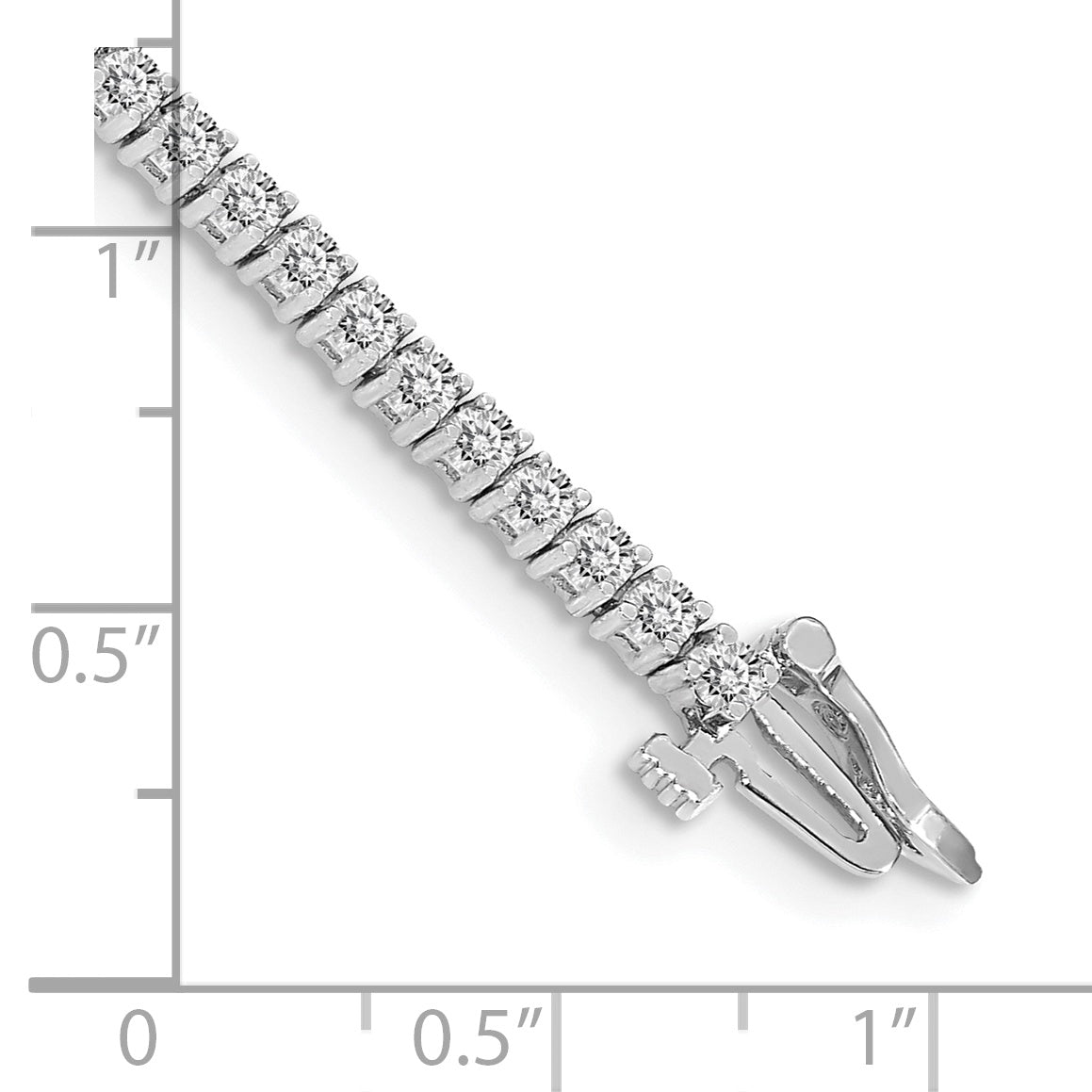 14K White Gold Complete 1.84 Carat Round Aaa Diamond 4 Prong 7 Inch Tennis Bracelet