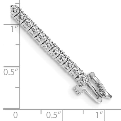 14K White Gold Complete 3.05 Carat Round Aaa Diamond 4 Prong 7 Inch Tennis Bracelet
