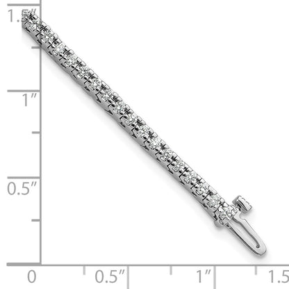 14K White Gold True Origin 1 1/4 Carat Lab Grown Diamond Vs D E F Tennis Bracelet