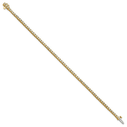 14K Yellow Gold True Origin 1 1/4 Carat Lab Grown Diamond Vs D E F Tennis Bracelet