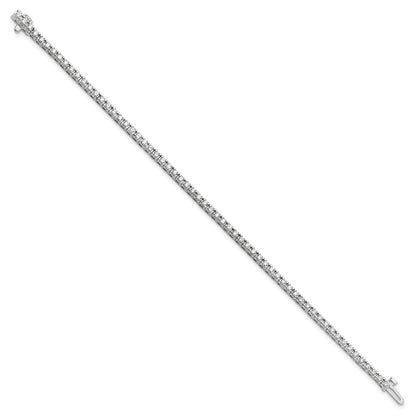 14K White Gold Complete 2.17 Carat Round Vs Diamond 4 Prong 7 Inch Tennis Bracelet