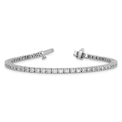 14k White Gold 14kw Lab Grown VS/SI FGH Diamond Tennis Bracelet