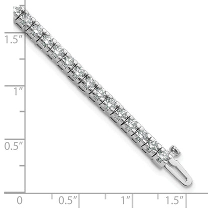 14k White Gold 4 5/8 Ct. Lab Grown Diamond VS/SI+ G+ Round Tennis Bracelet
