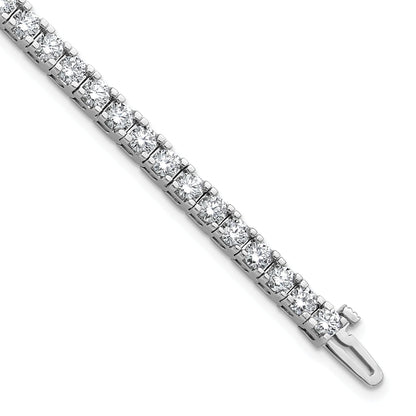 14K White Gold True Origin 6 3/8 Carat Lab Grown Diamond Vs D E F Tennis Bracelet