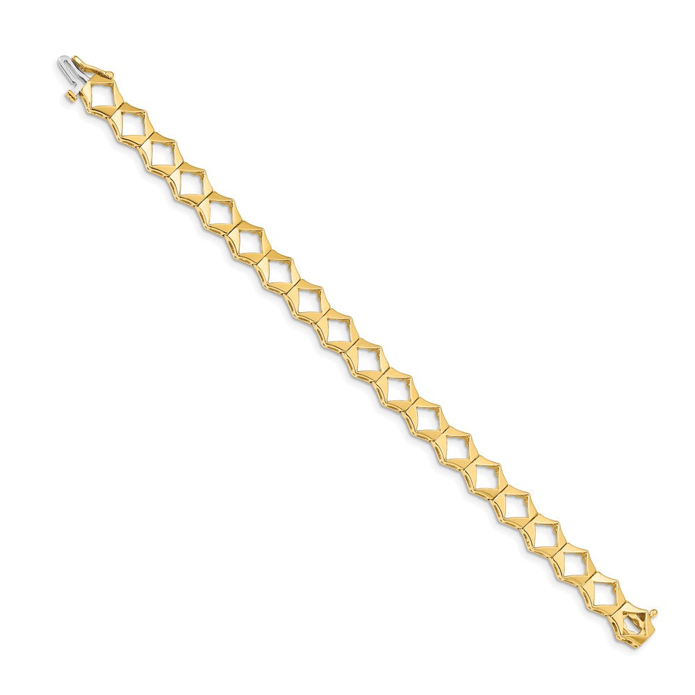 14K Yellow Gold Holds 19 Stones Up To 3.25mm Add A Diamond 7 Inch Tennis Bracelet