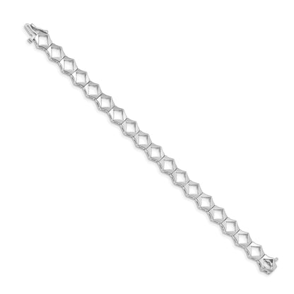 14K White Gold Holds 19 Stones Up To 3.25mm Add A Diamond 7 Inch Tennis Bracelet