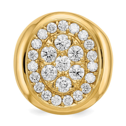 14K Yellow Gold A Diamond Men'S Ring