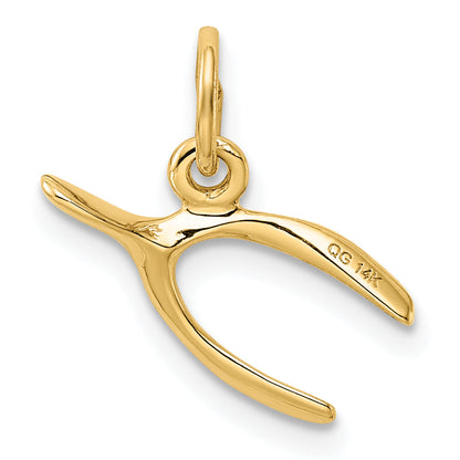 14k Yellow Gold 14k Wishbone Charm