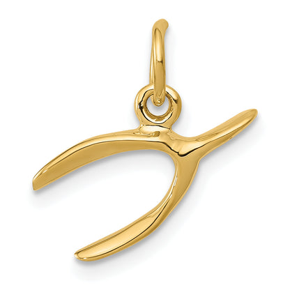 14k Yellow Gold 14k Wishbone Charm