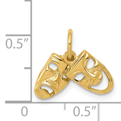 14k Yellow Gold 14k Comedy/Tragedy 2-Piece Charm