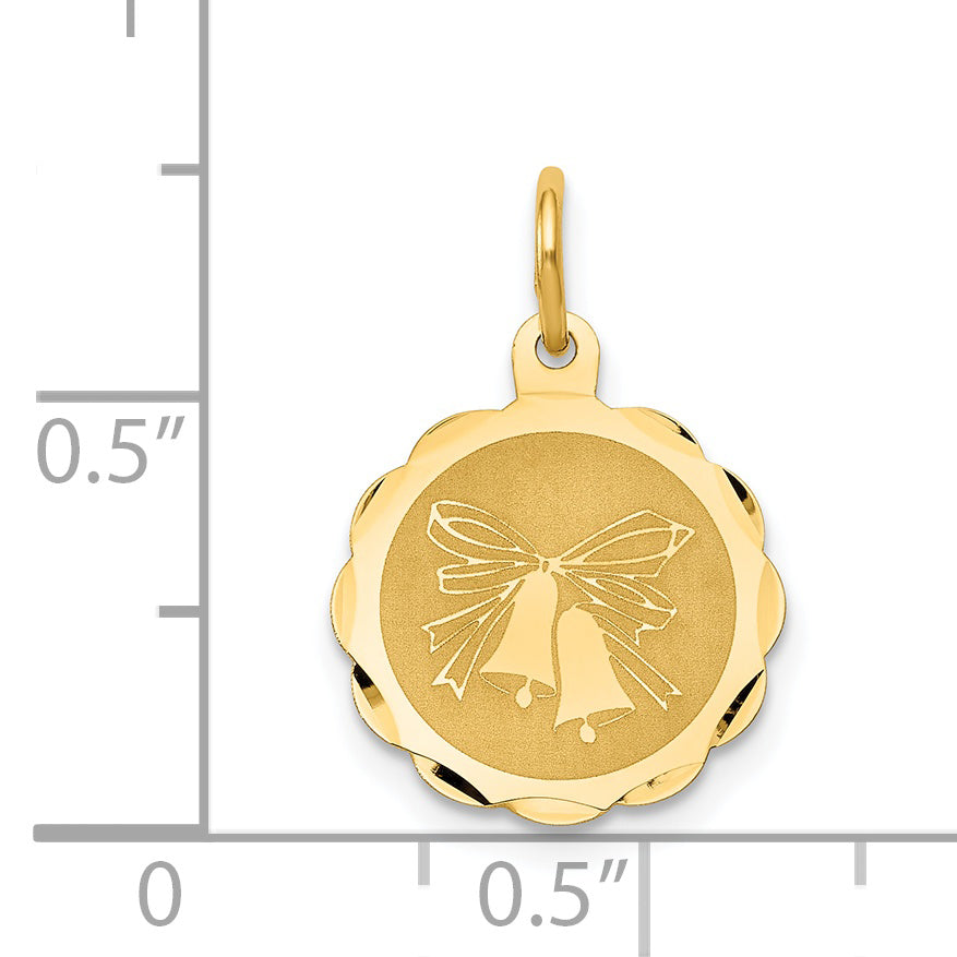 14k Yellow Gold 14K Wedding Bells Charm