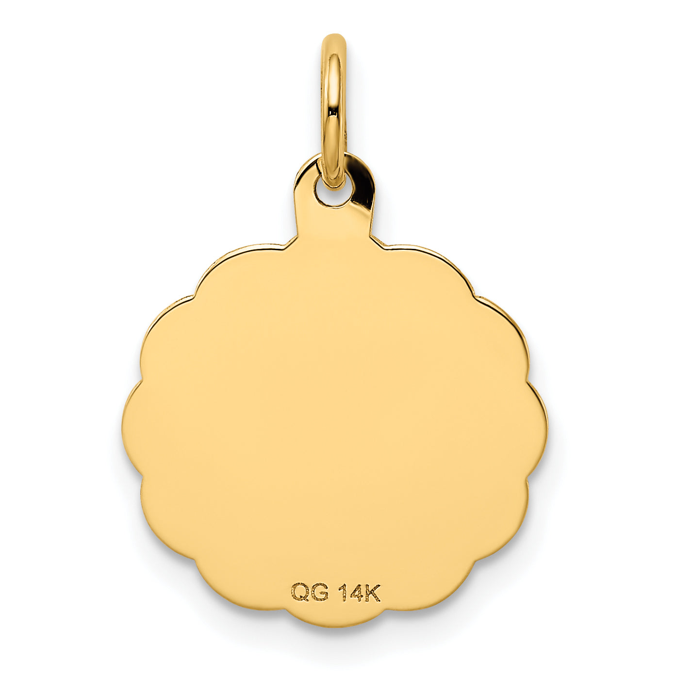 14k Yellow Gold 14k YOU ARE ALWAYS IN MY HEART Disc Charm