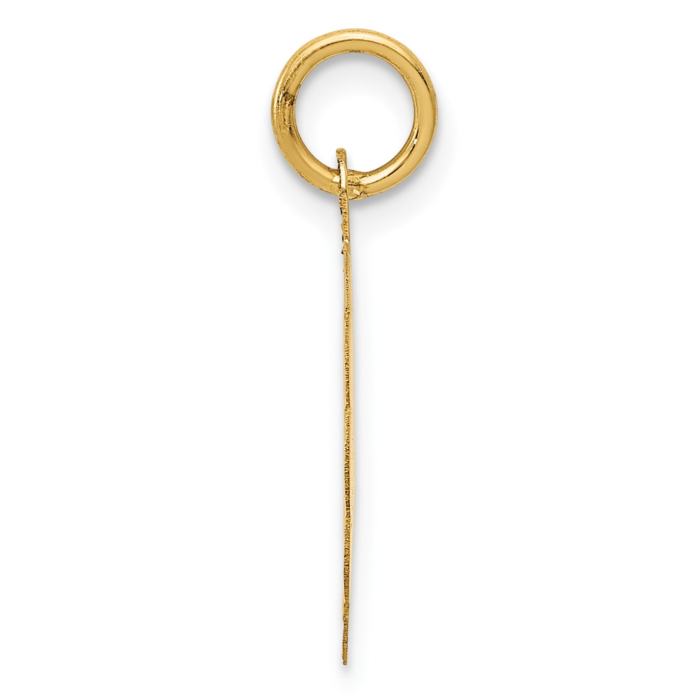 14k Yellow Gold 14k Love Sentinment Engraveable Charm