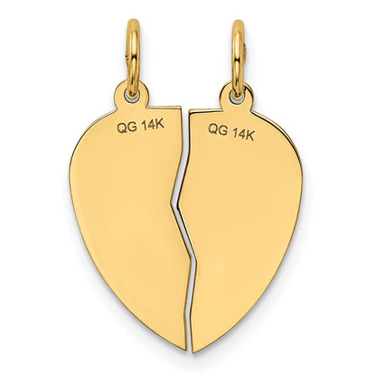 14k Yellow Gold 14k Break-apart I LOVE YOU Charm