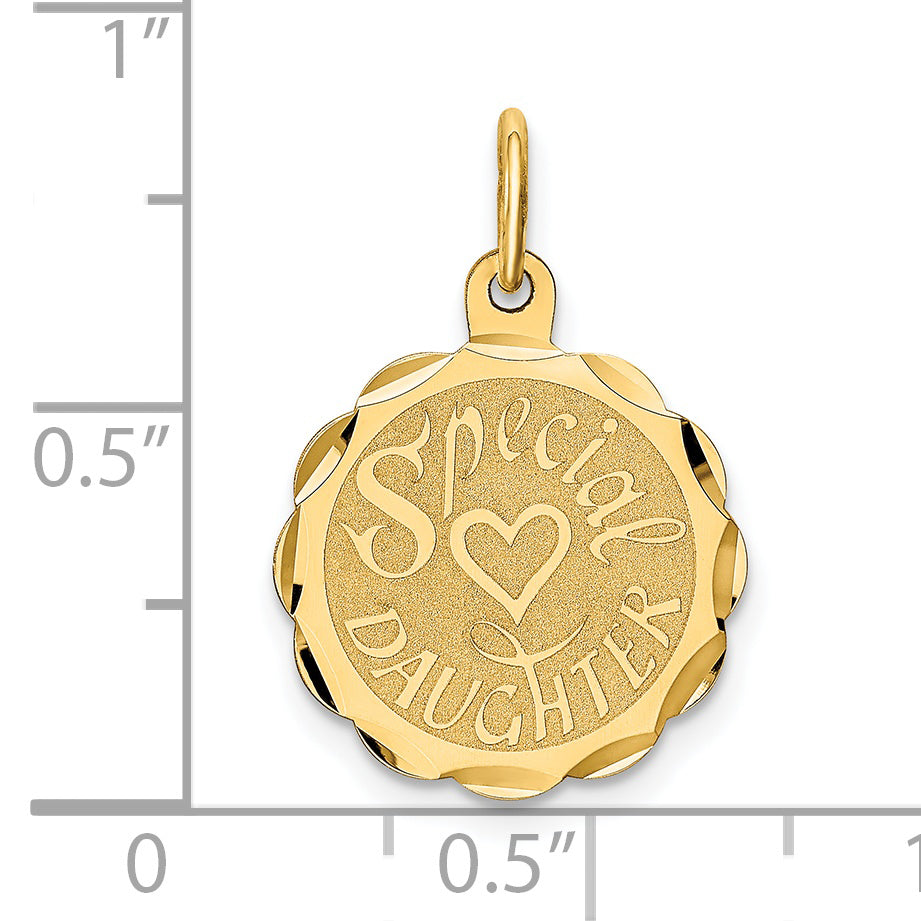 14k Yellow Gold 14K SPECIAL DAUGHTER Charm