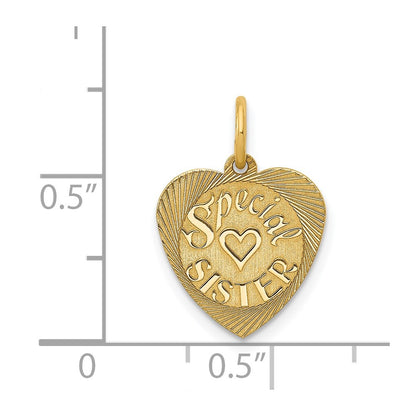 14k Yellow Gold 14K Special Sister Charm