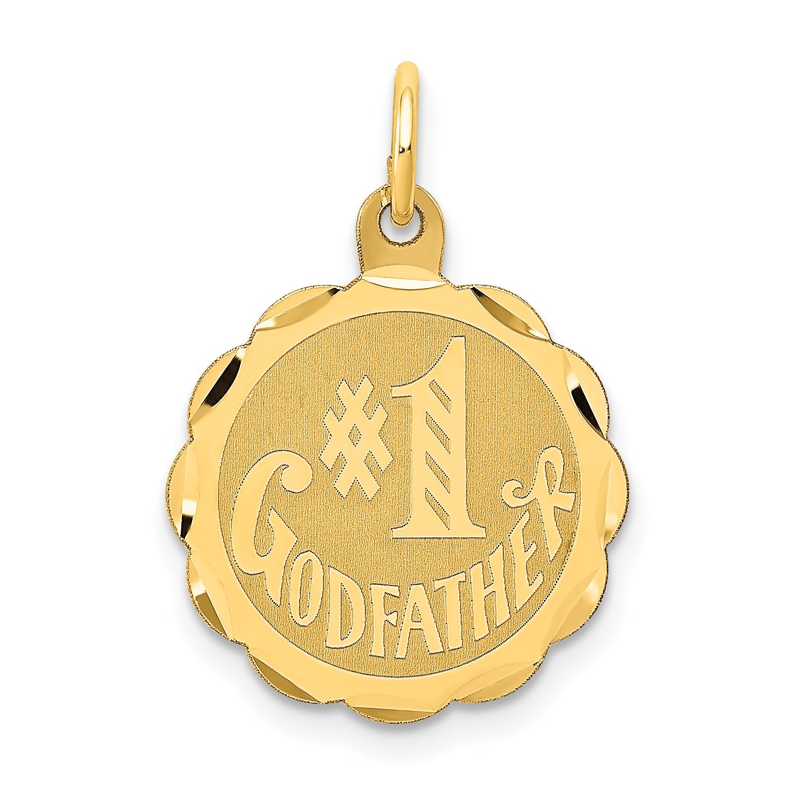 14k Yellow Gold 14K #1 GODFATHER Charm