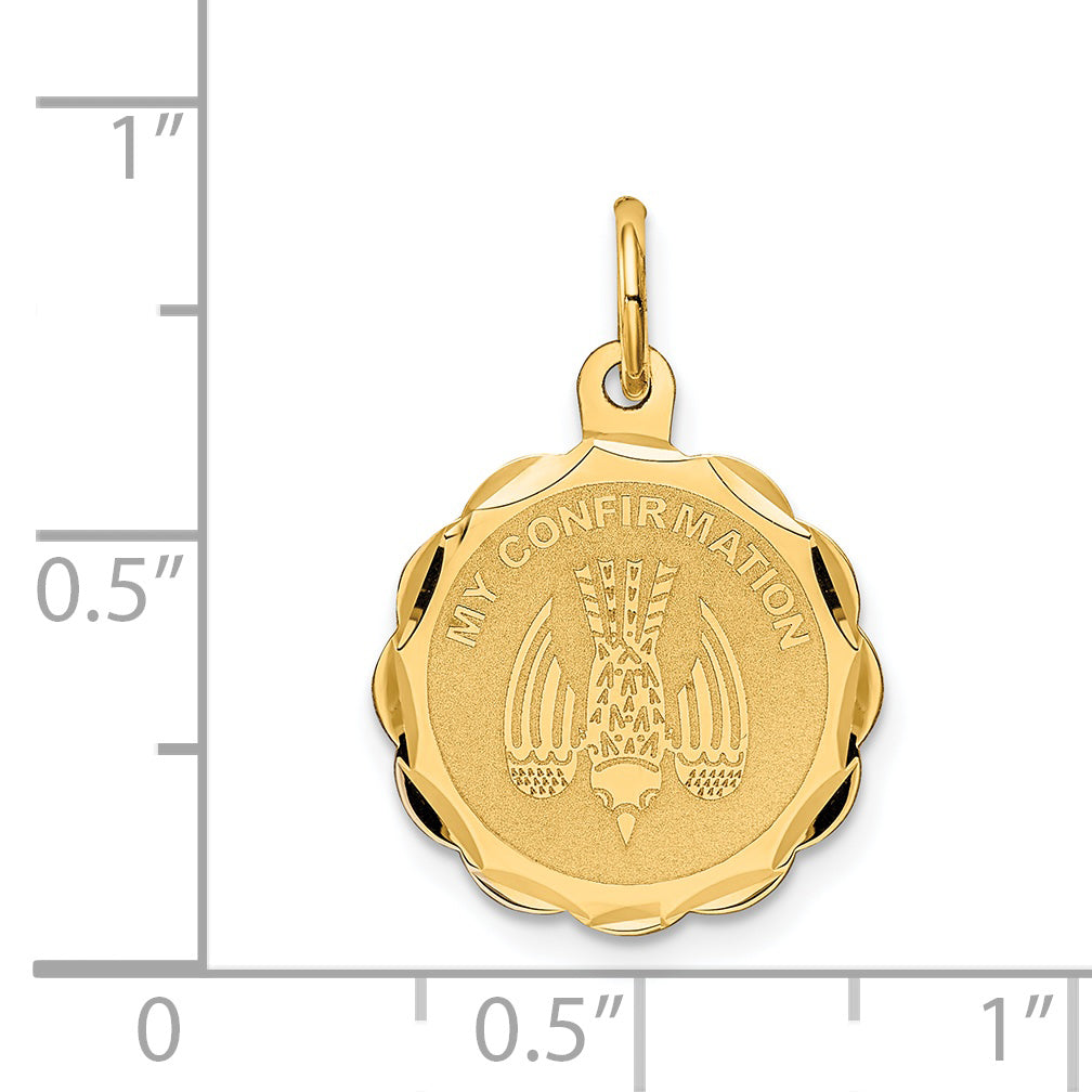 14k Yellow Gold 14k My Confirmation Charm