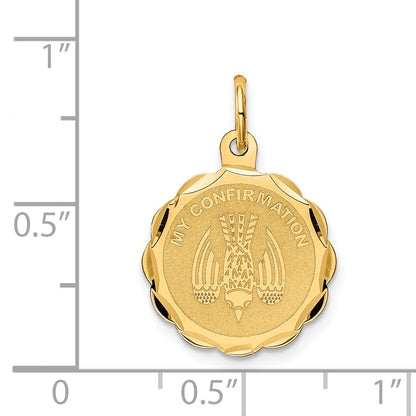 14k Yellow Gold 14k My Confirmation Charm