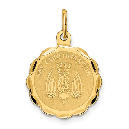 14k Yellow Gold 14k My Confirmation Charm