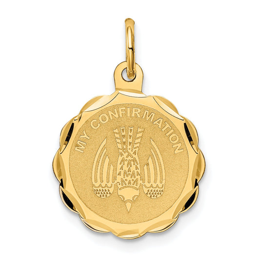 14k Yellow Gold 14k My Confirmation Charm