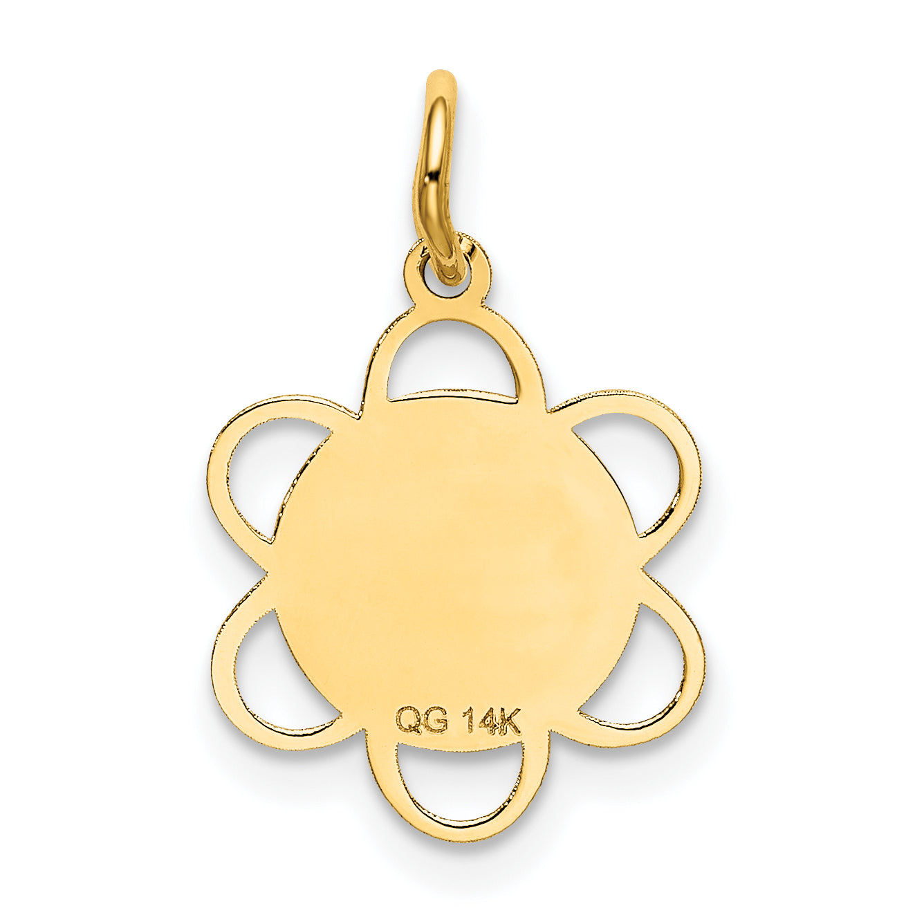 14k Yellow Gold 14k SWEET 16 Disc Charm