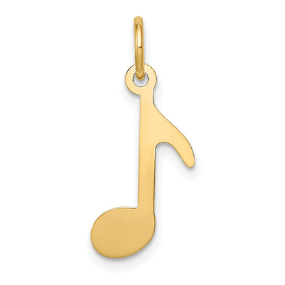 14k Yellow Gold 14k Polished Musical Note Charm
