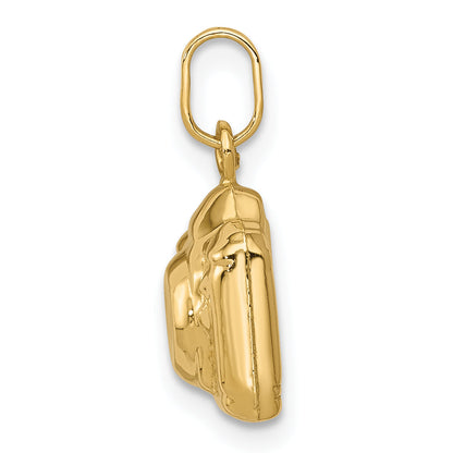 14k Yellow Gold 14k 3-D Polished Camera Charm