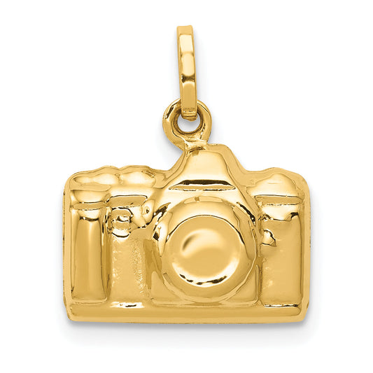 14k Yellow Gold 14k 3-D Polished Camera Charm