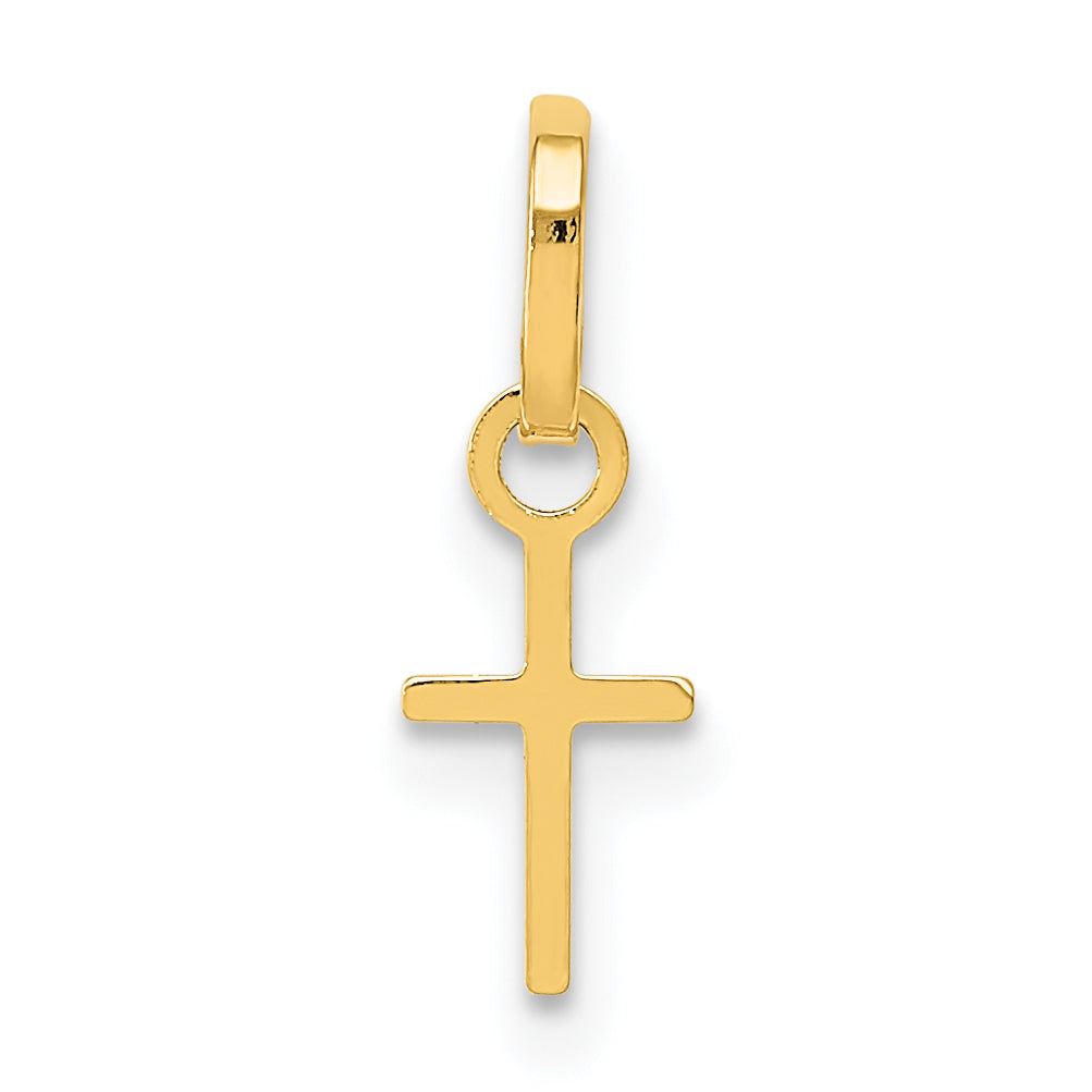 14k Yellow Gold 14k Tiny Cross Charm