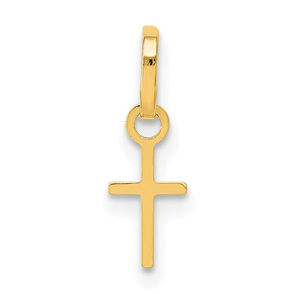 14k Yellow Gold 14k Tiny Cross Charm