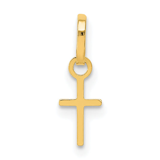 14k Yellow Gold 14k Tiny Cross Charm