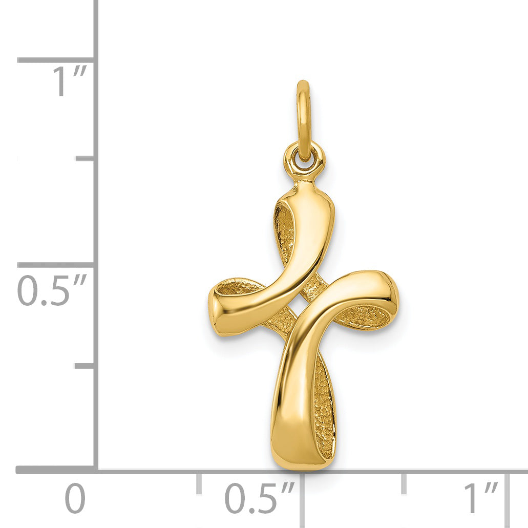 14k Yellow Gold 14k Polished Cross Charm